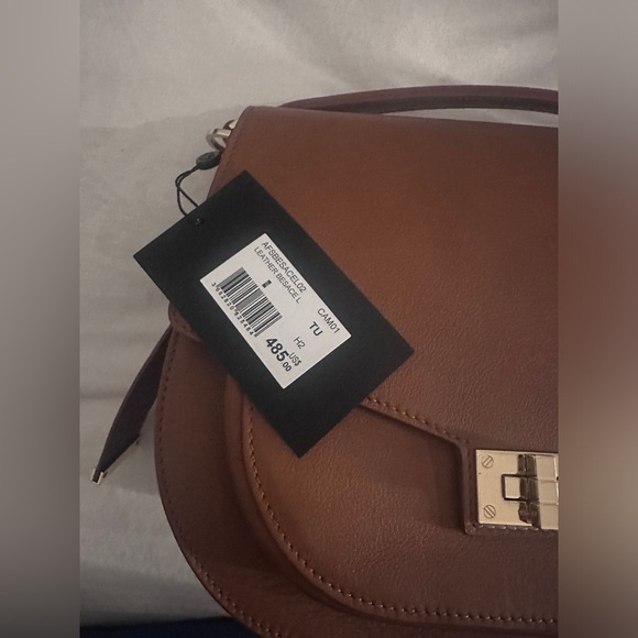 The Kooples saddle bag tan leather NWOT - Picture 5 of 16